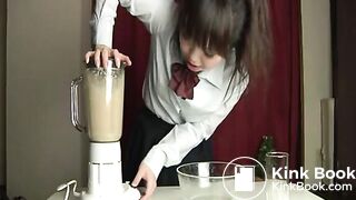 Japanese Girl Drinks Vomit Milkshake