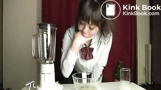 Japanese Girl Drinks Vomit Milkshake