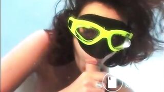 Masked Underwater Sex