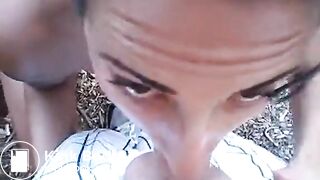 slut gags on cock