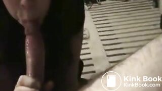 Caught off guard during blowjob