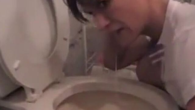 Bulimia Vomit and Food Poisoning - Woman gets sick from the toilet mp4