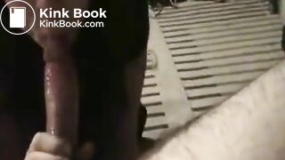 Caught off guard during blowjob