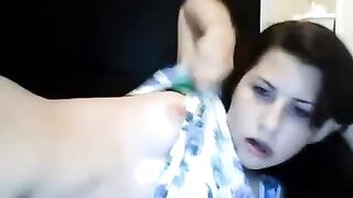 webcam-teen fuck meat and a brush pt 2