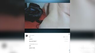 Latin slut vomits and slaps herself