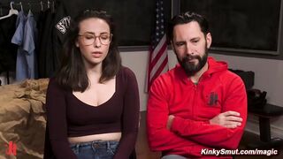 Dirty cop anal fucks bound evidence clerk (Tommy Pistol, Casey Calvert)