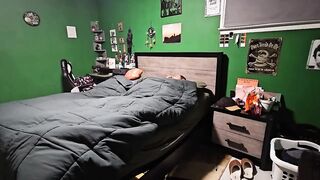 Mistress Dee spanks slave using random things from around the house.