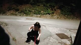 Piggy slut milf with great tits and open mouth toy waiting for you to use her anyway you like