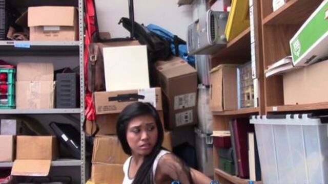 Asian teen thief fucked