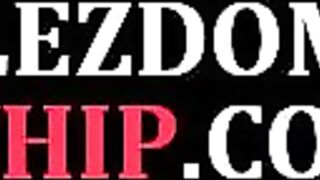 WHIPPED ASS - Ebony BDSM lez licks ass of lez domina before pussyfingered
