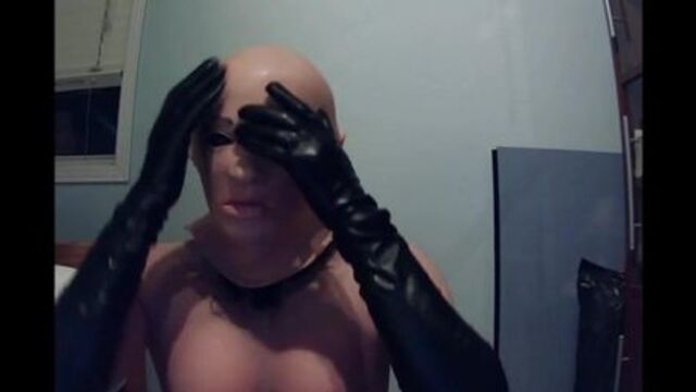 May and Reni Pt4! Taking off my tight leather black gloves !