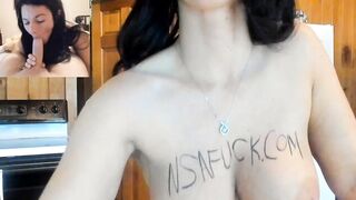 Anastasia opens up her backside hole