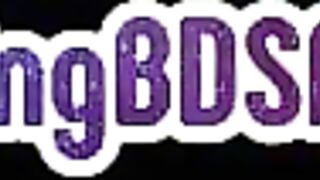 KINK UNIVERSITY - BDSM tattooed busty bigass babe whipped and fucked by BF