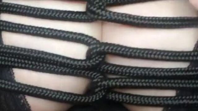 Thiccc Tattooed Bbw Milf Big Boobs Shibari Bondage Rope Play (See More On My Onlyfans)