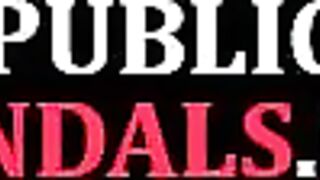 PUBLIC DISGRACE - Public whipped and humiliated slut rims mens assholes