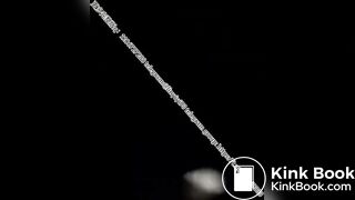 Beautiful women vomiting in the toilet