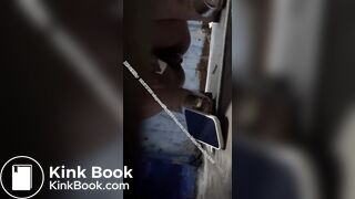 Beautiful women vomiting in the toilet