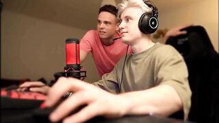 Slut cucks her bf's friend while he plays a video game1