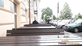 You want to screw a black guy, just approach him and tell him that with your cuckold guy (Bianca Ferrero)