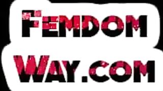 DIVINE BITCHES - Femina with strapon fucks male ass before smothering him