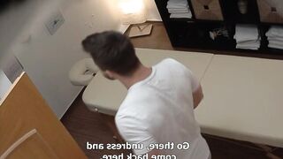 Cock Riding On Massage Table