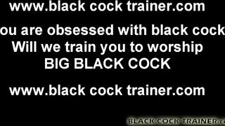 This fat black dick is going way up your ass