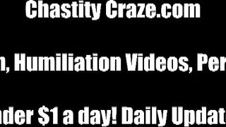 Chastity is perfect for naughty boys like you (Jewell Marceau, Sadie Holmes, Kendra James)