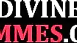 DIVINE BITCHES - BDSM latex MILFS pegging sub asshole with strapon in 3some