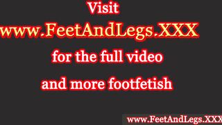 HOT LEGS AND FEET - Sheila Grant makes him cum - video 1