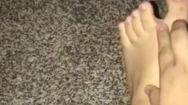 Latino school boy feet