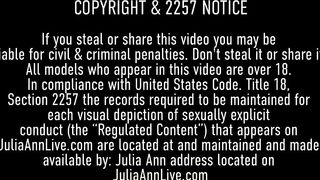 Busty Julia Ann Gives Boobjob And Footjob To A Rough Cock!