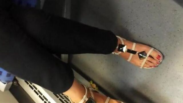 NICE FEET IN TRAIN