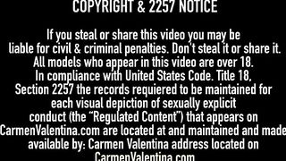Big Butt Carmen Valentina Takes A Big Black Dick In Her Tight Pink Pussy!