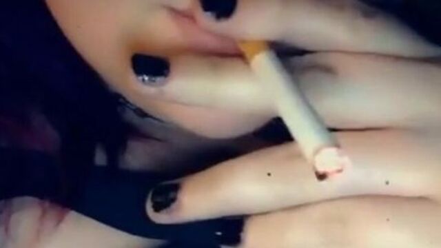 A casual late night smoke. (Smoking fetish) (Verified Amateurs)