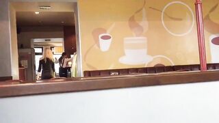 Hot Blondes Make Out In restaurant Bathroom