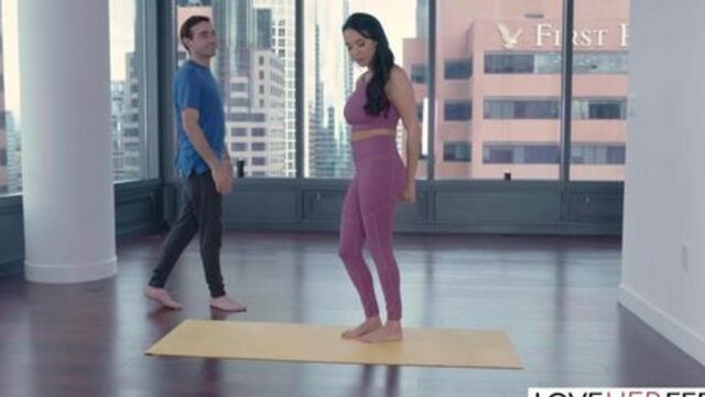 Loveherfeet - Stunning French Beauty With Big Boobs Fucks Her Yoga Instructor (Anissa Kate, Jake Adams)