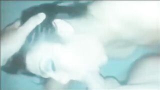 Pale beauty does ass to mouth and deepthroat cumshot