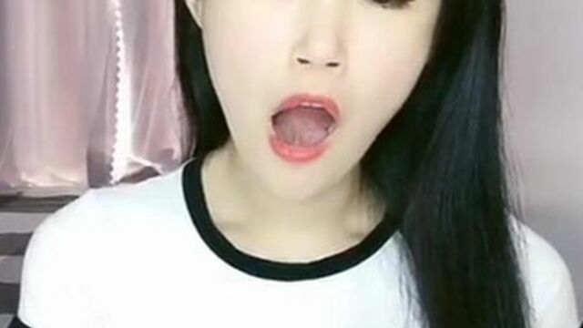 Chinese Girl Yawning