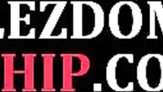 WHIPPED ASS - BDSM mistress dildo fucks lesbian protege