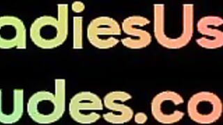 LADIES USE DUDES - Strapon femdoms fuck guy in whipping group pegging action