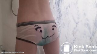 Twink grew a tail in his underwear