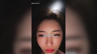 Beautiful college students spit in selfies 2