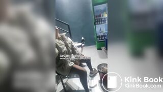 Beautiful college students spit in selfies 3