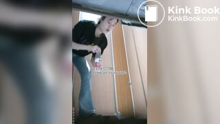 Beautiful college students spit in selfies 3