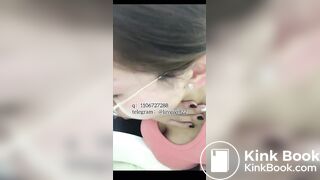 Beautiful college students spit in selfies 5