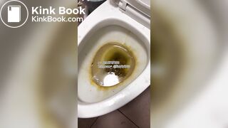 Beautiful women pooping in the toilet 124