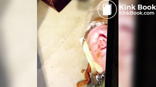 Black Man Feeds Shit to the White Fag He Owns