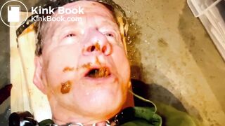 Black Man Feeds Shit to the White Fag He Owns