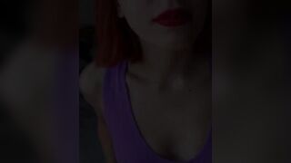 Redhead babe's naughty shower time with whip cream