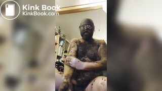 Shit smearing all over me and swallow